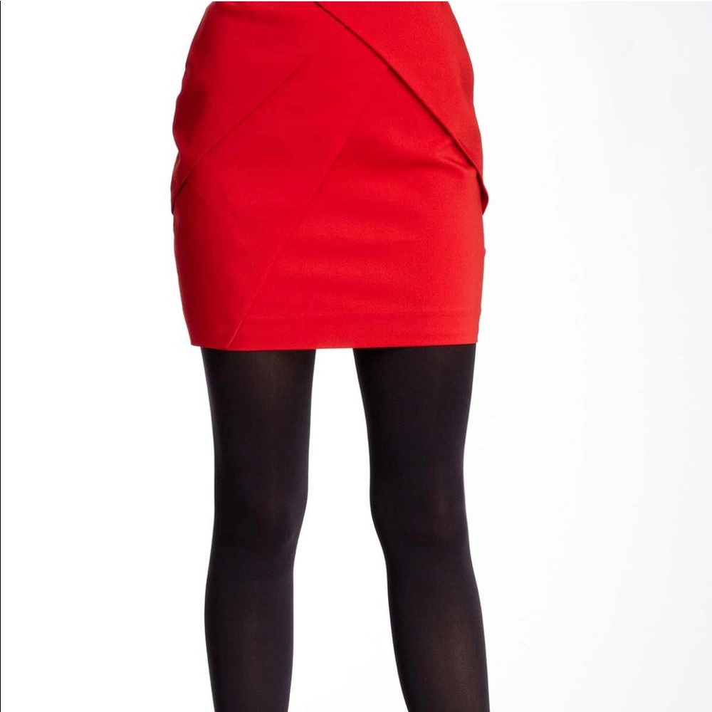 H&M red miniskirt